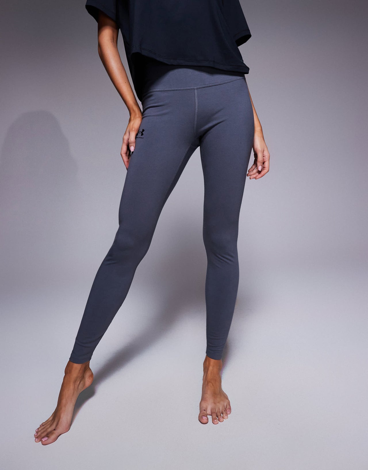 Under Armour Rival leggings in grey