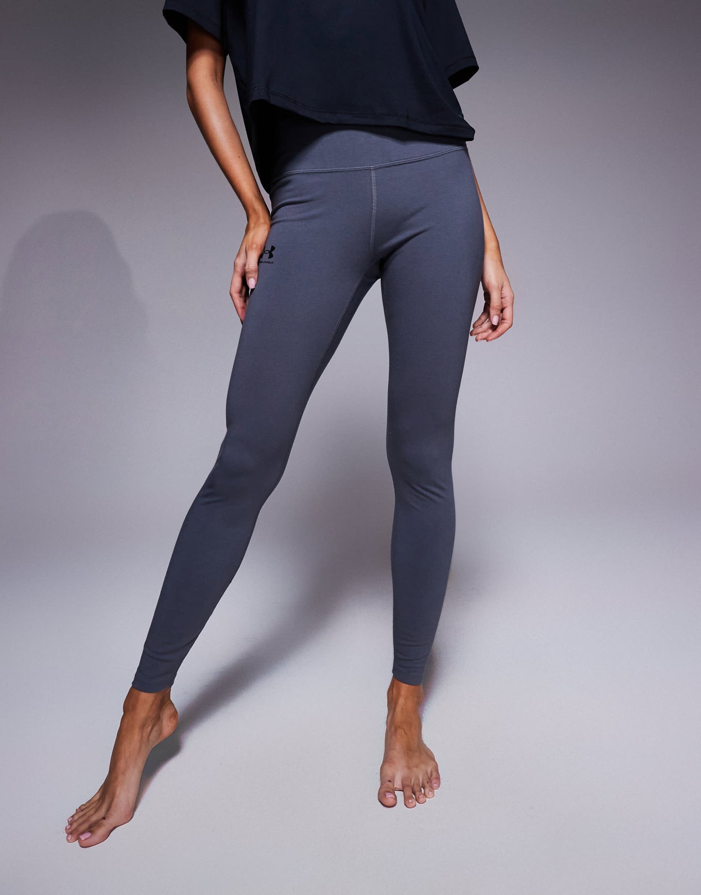 Under Armour Rival leggings in grey