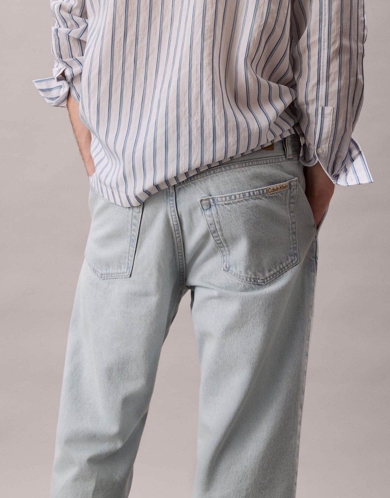 Calvin Klein Jeans 90's tapered jeans in sunbleached wash