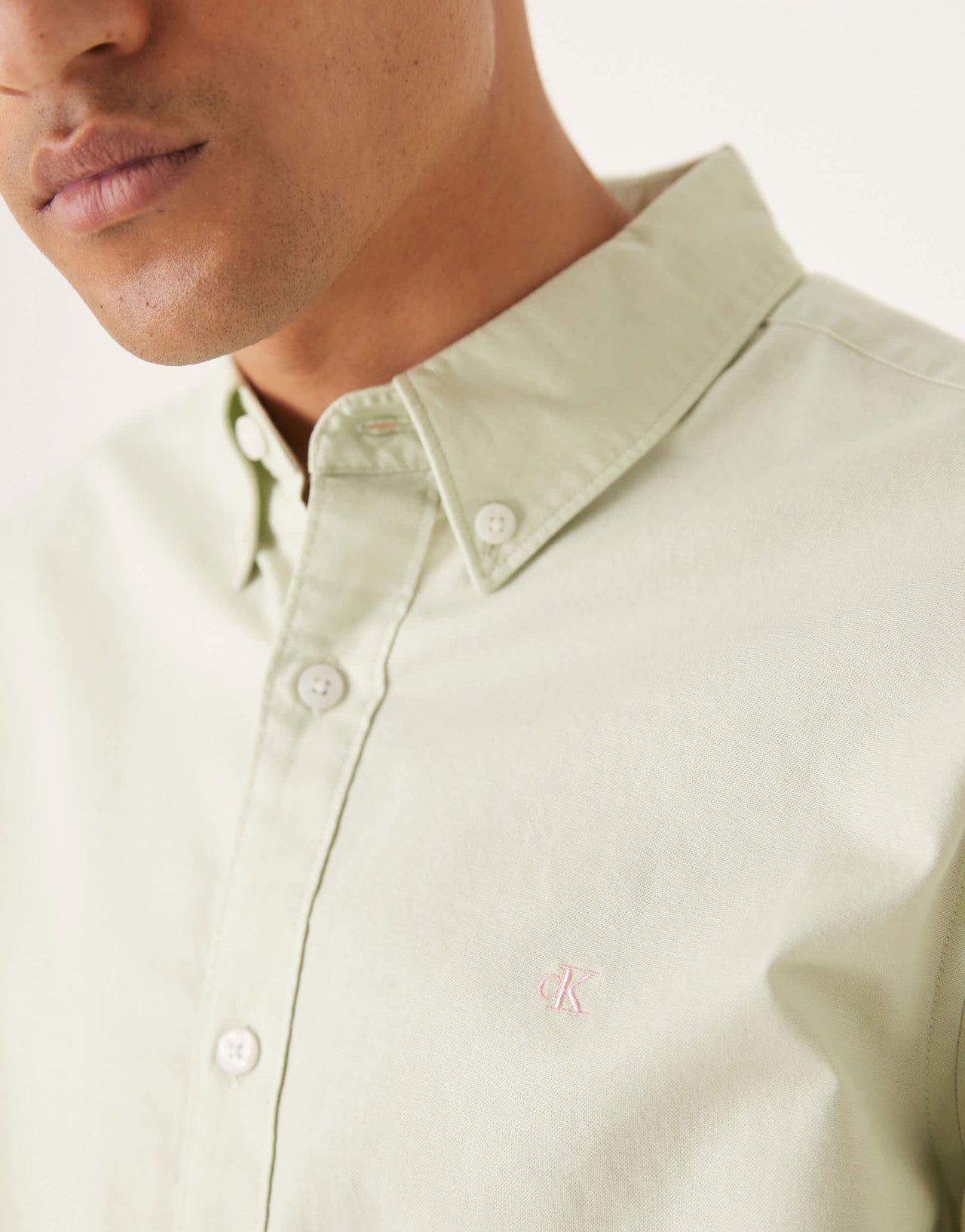 Calvin Klein Jeans classic oxford shirt in mint green