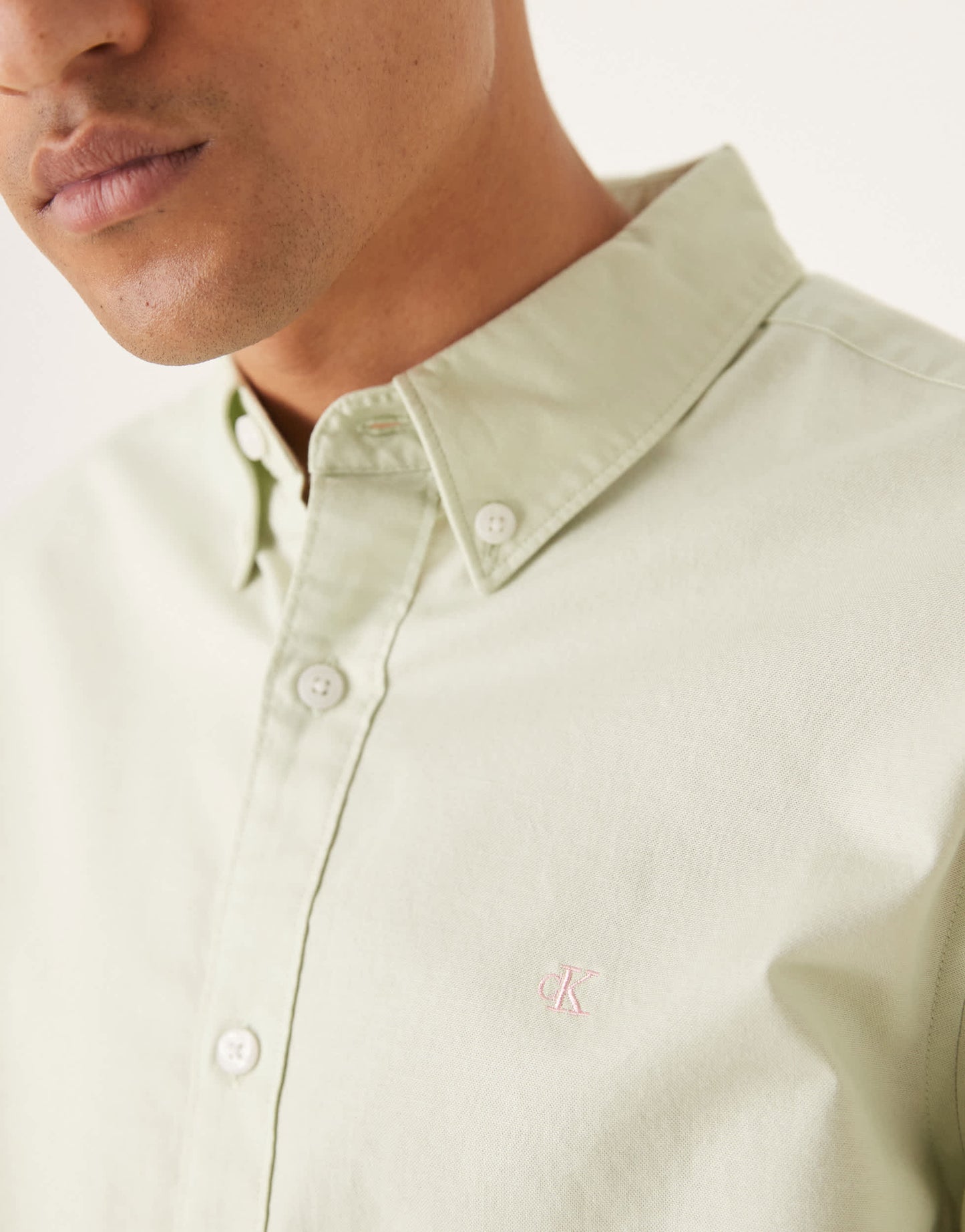 Calvin Klein Jeans classic oxford shirt in mint green