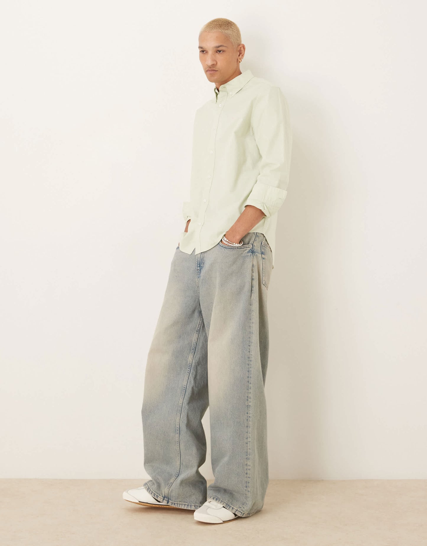 Calvin Klein Jeans classic oxford shirt in mint green