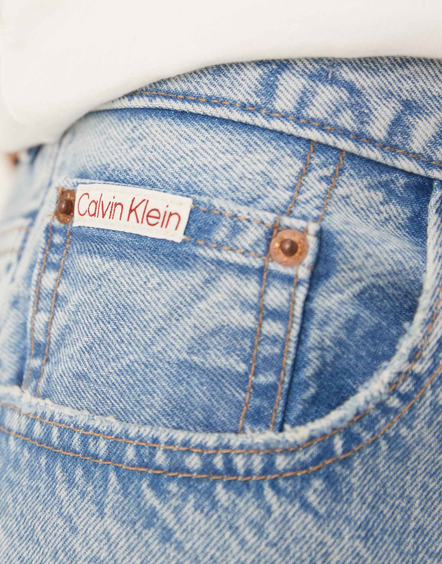 Calvin Klein Jeans 90's denim shorts in light wash blue