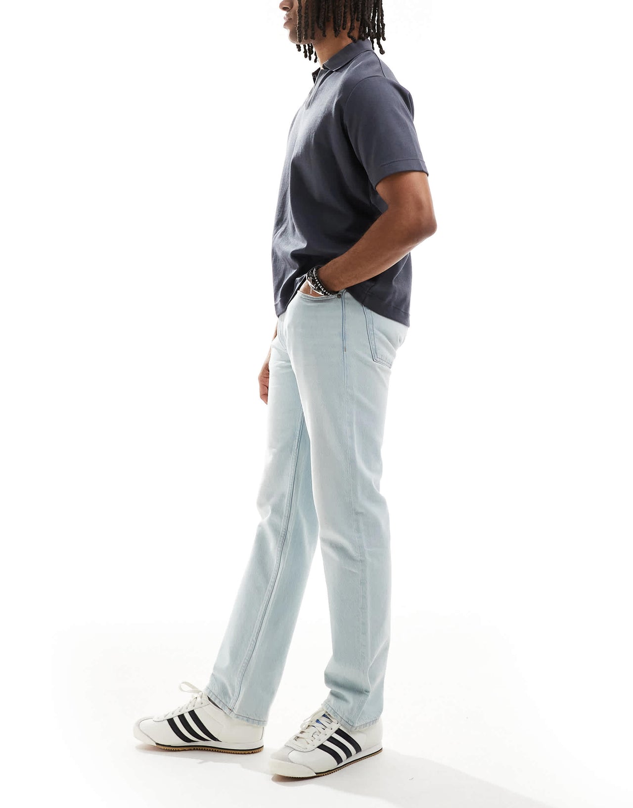 Calvin Klein Jeans standard straight jeans in sunbleached wash