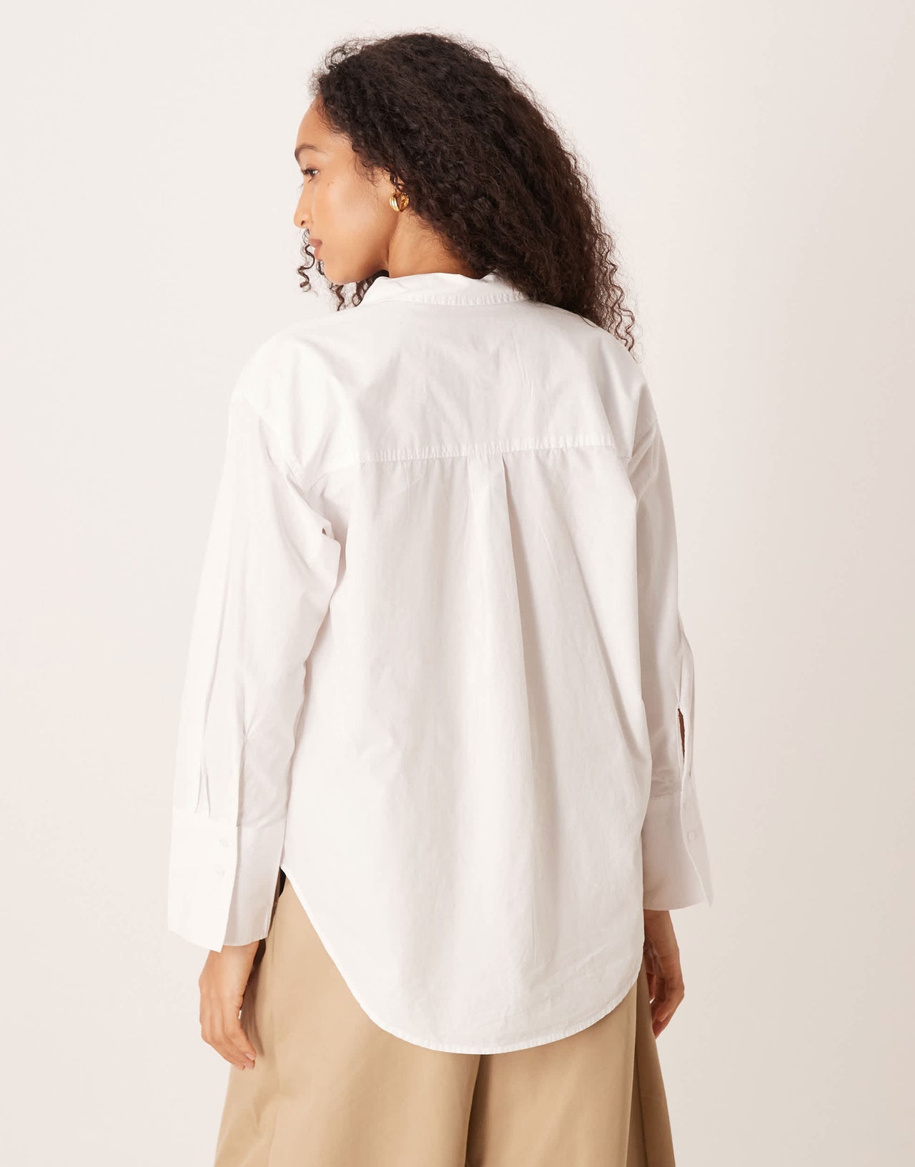 Gina Tricot oxford shirt in white