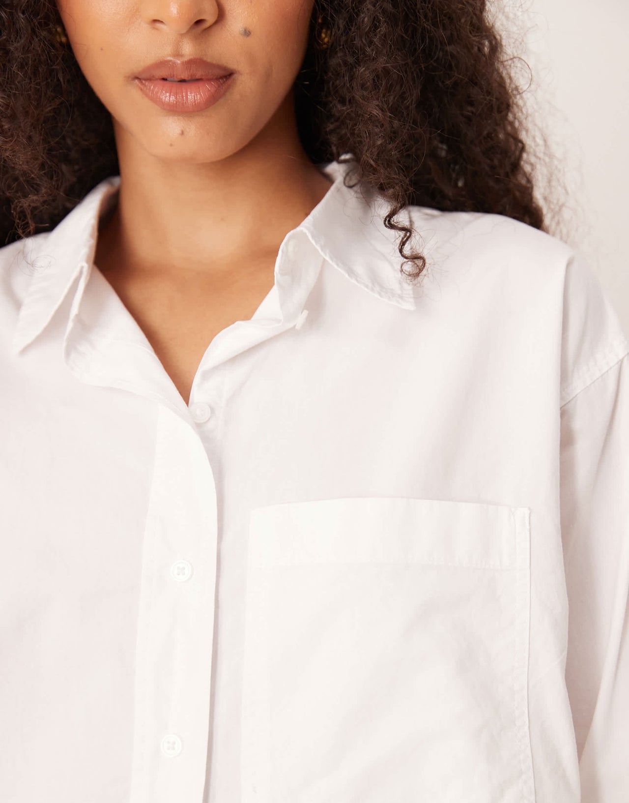 Gina Tricot oxford shirt in white