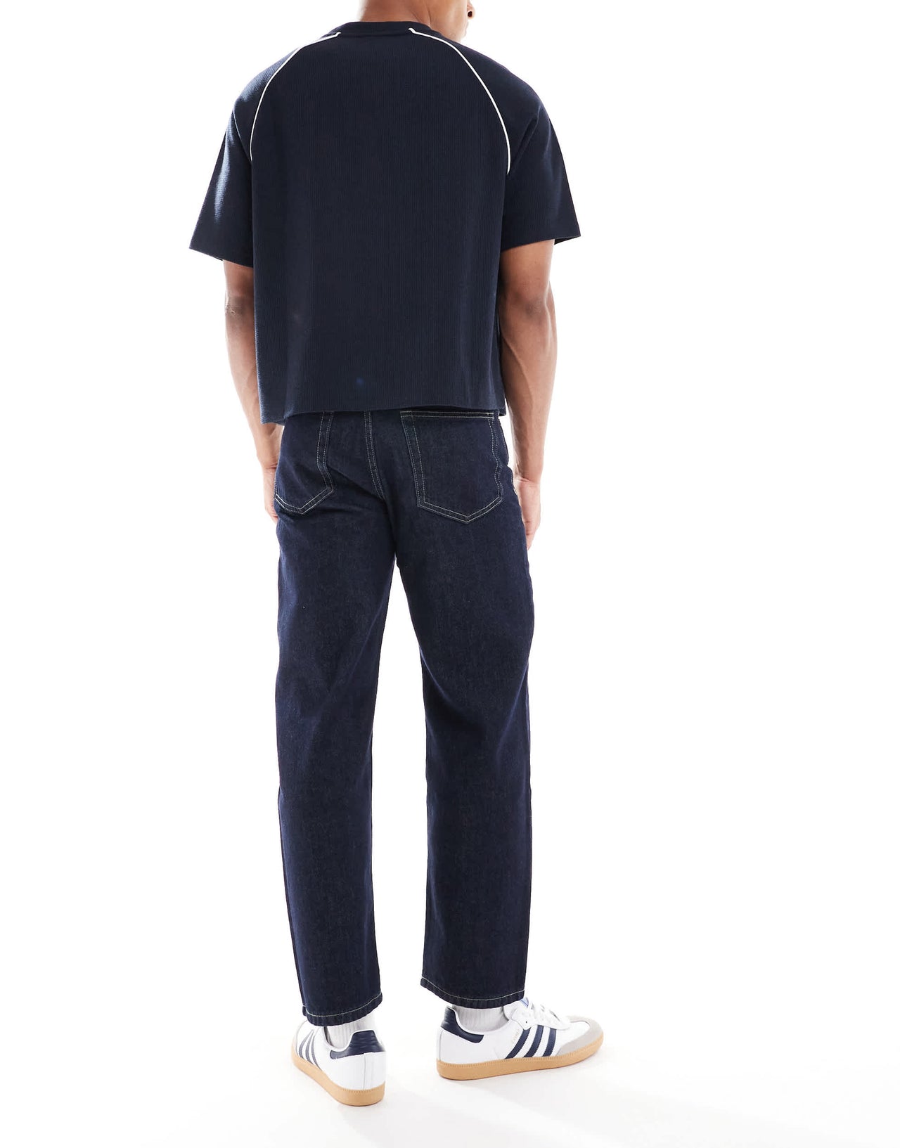 Pull&Bear loose jeans in indigo blue
