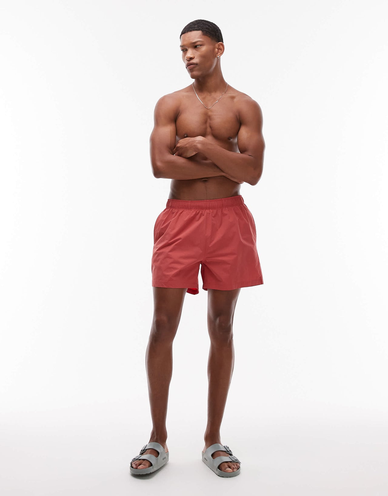 ARKET swim short in solmon red