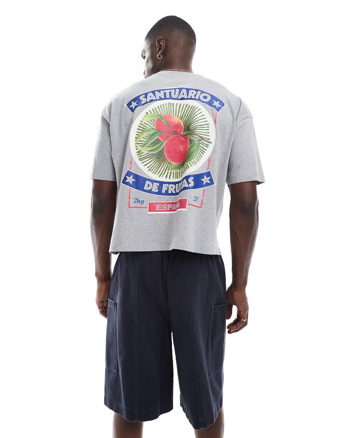 ASOS DESIGN long length canvas cargo shorts in washed navy