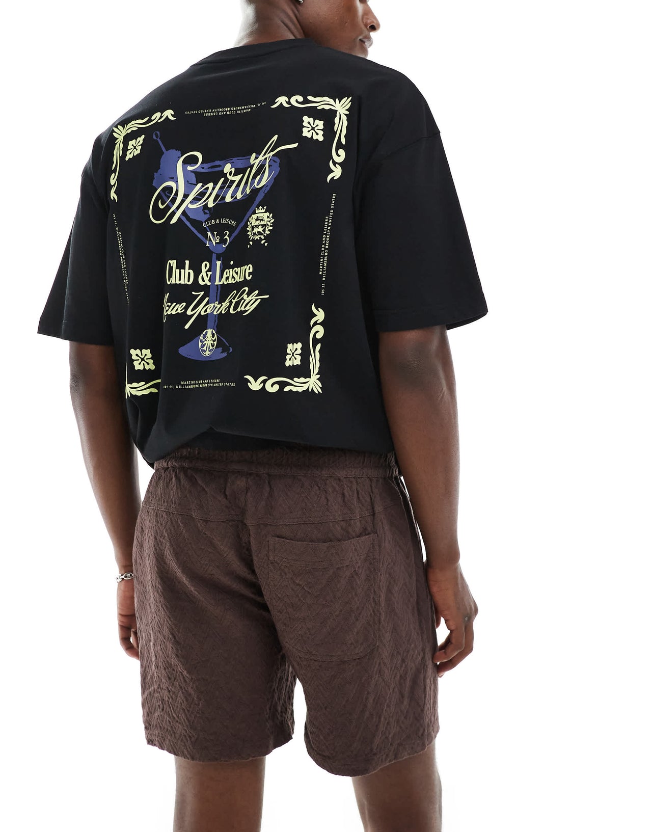 Cotton On zig zag knit short in chocolate