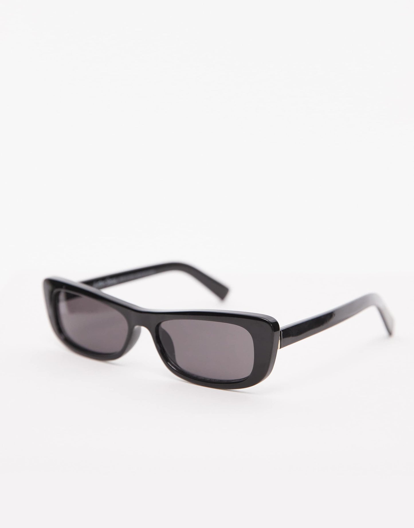& Other Stories slim rectangle sunglasses in black