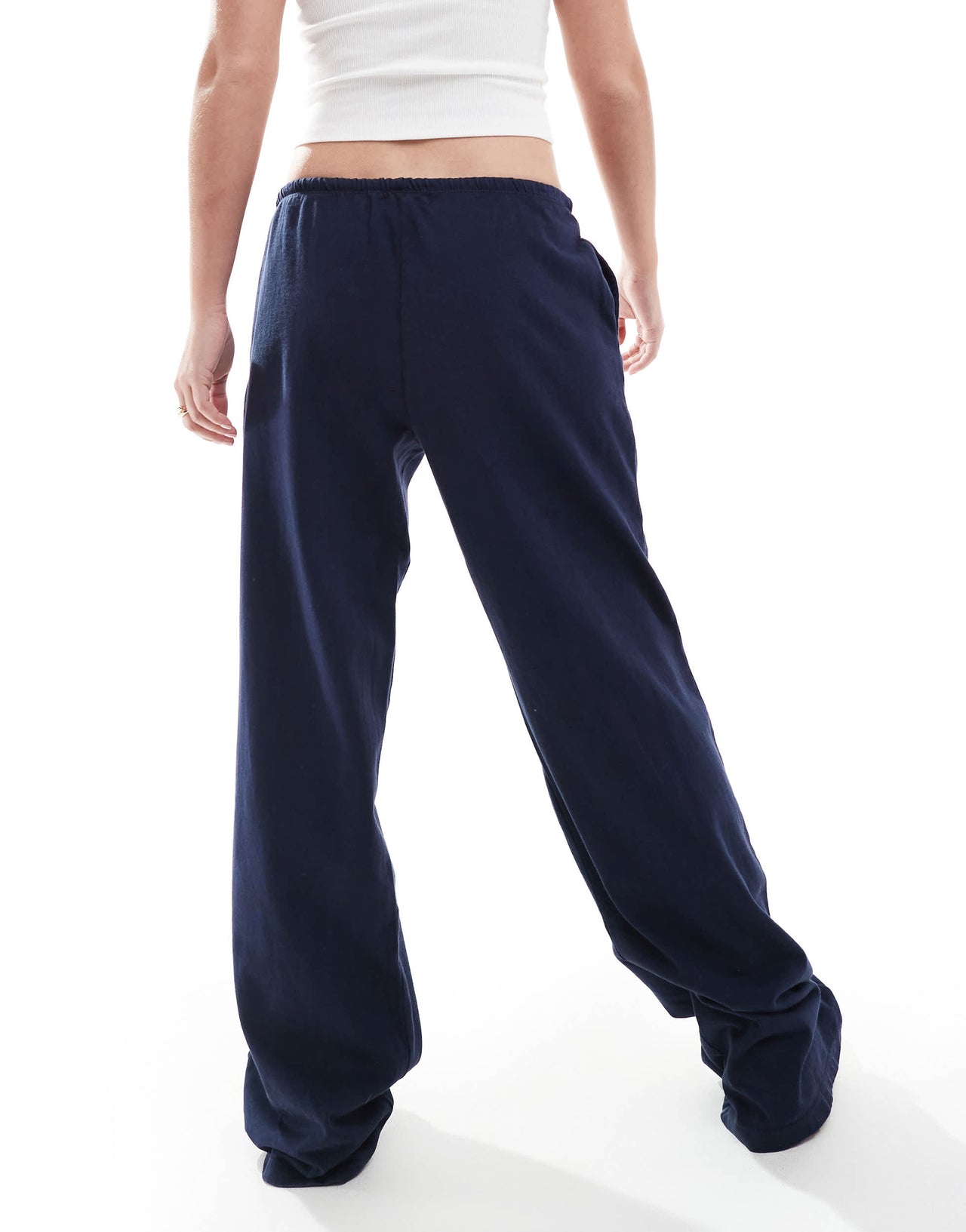 Pull&Bear wide leg jogger co-ord in navy