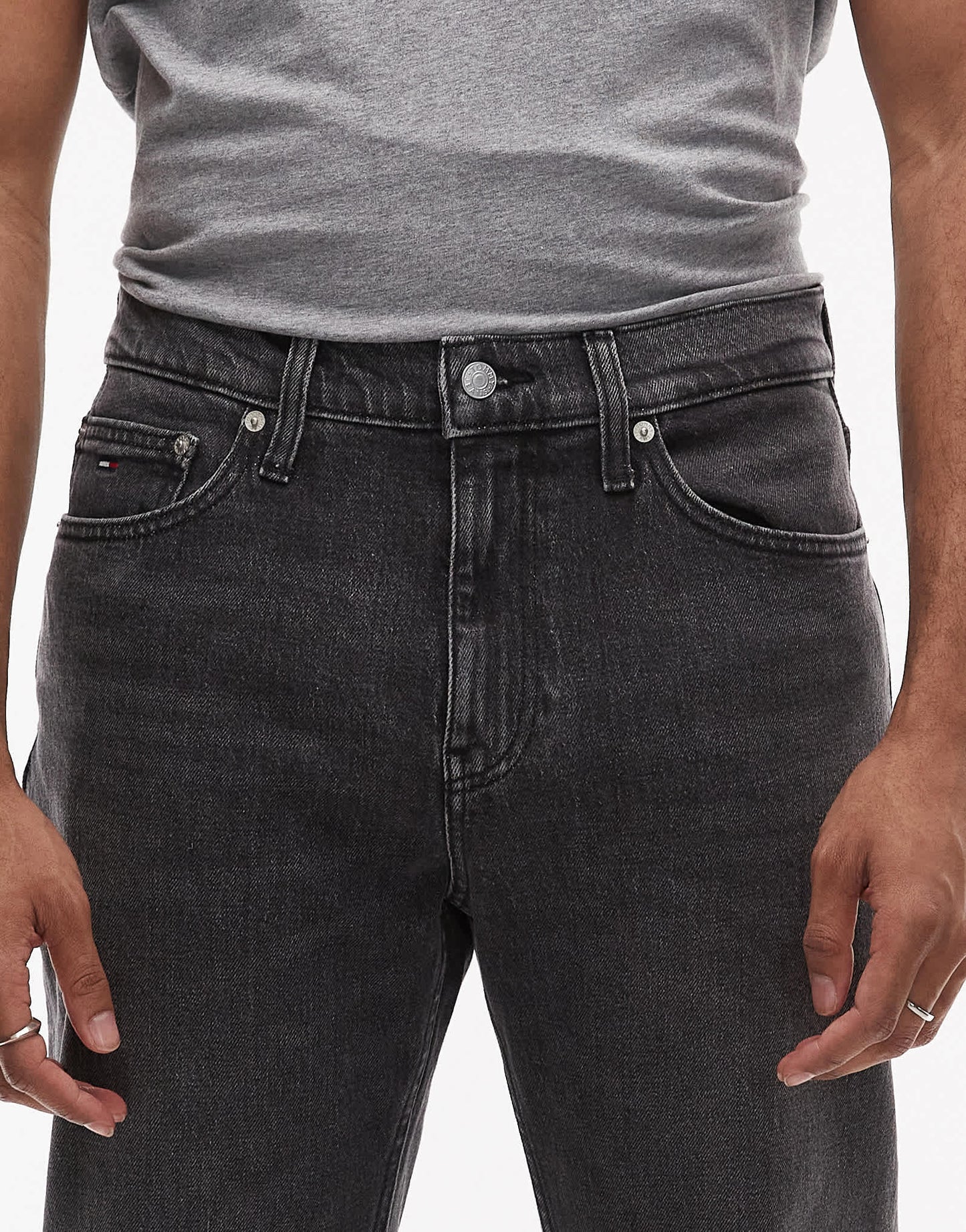 Tommy Jeans Ryan slim straight jeans in washed black