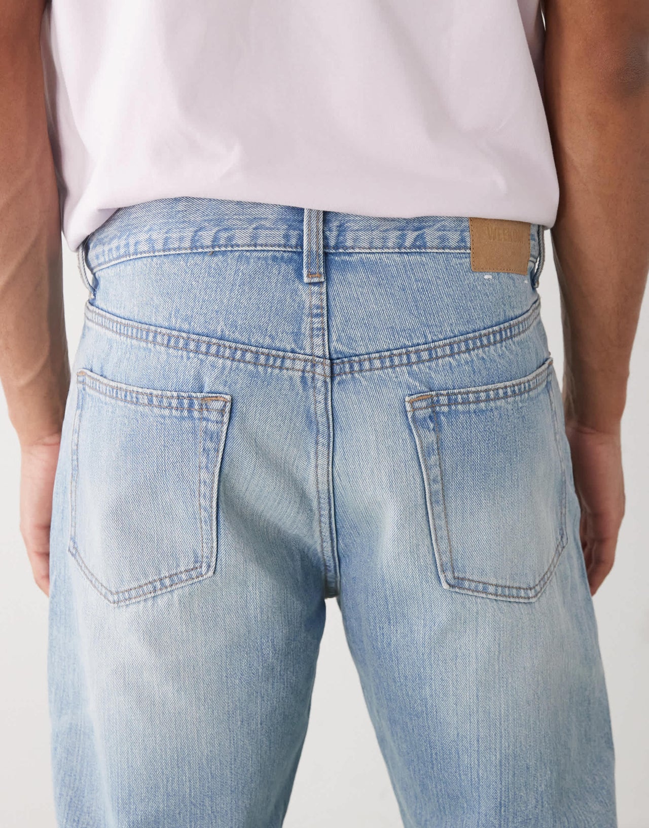 Weekday Space relaxed fit straight leg jeans in light blue