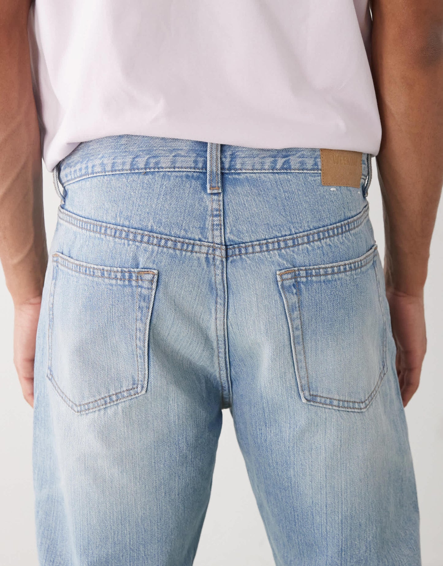 Weekday Space relaxed fit straight leg jeans in light blue