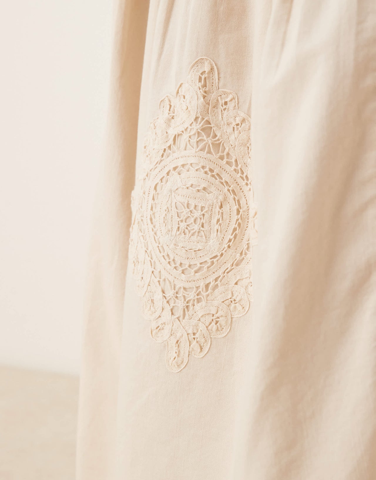 ASOS DESIGN embroidered tiered maxi skirt with lace inserts