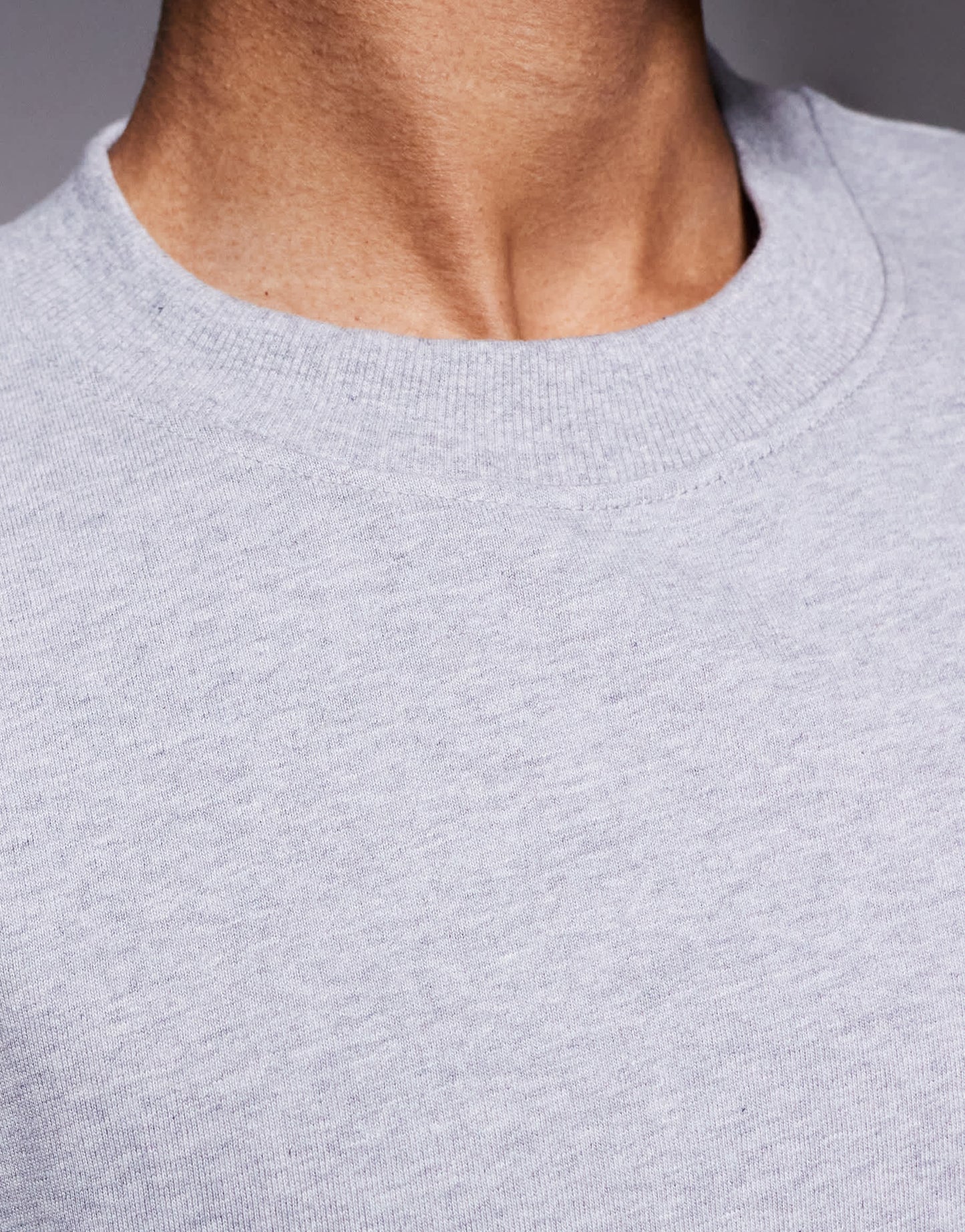 ASOS DESIGN super heavyweight oversized t-shirt in grey marl