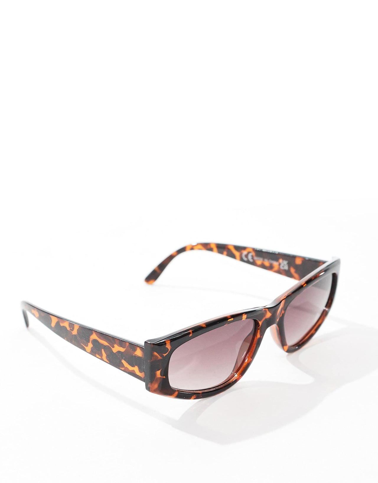 Stradivarius angular cat eye sunglasses in brown