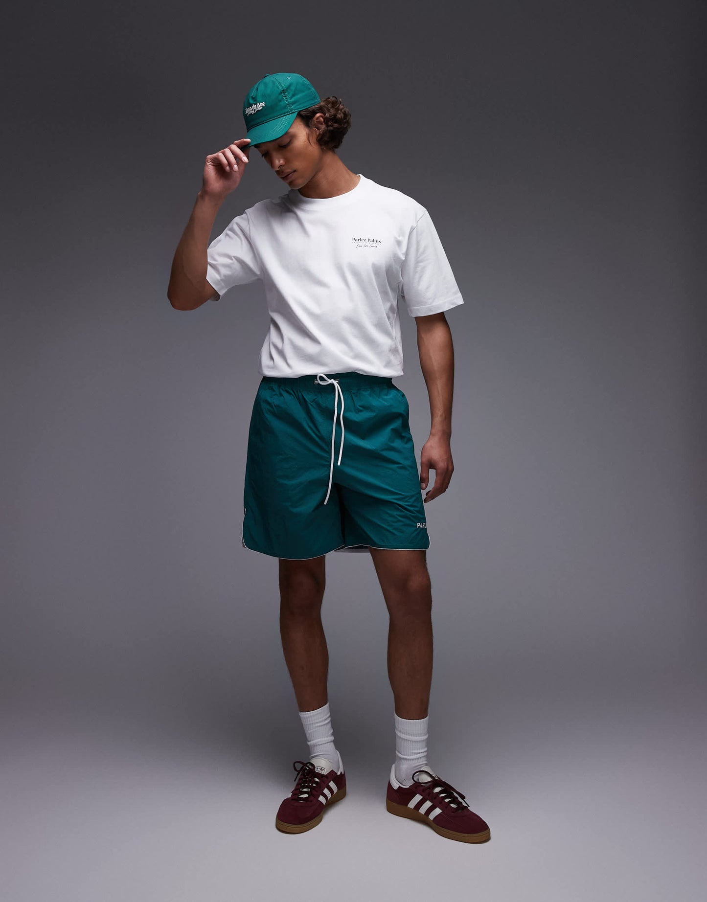 Parlez enigma relaxed logo detail short in green