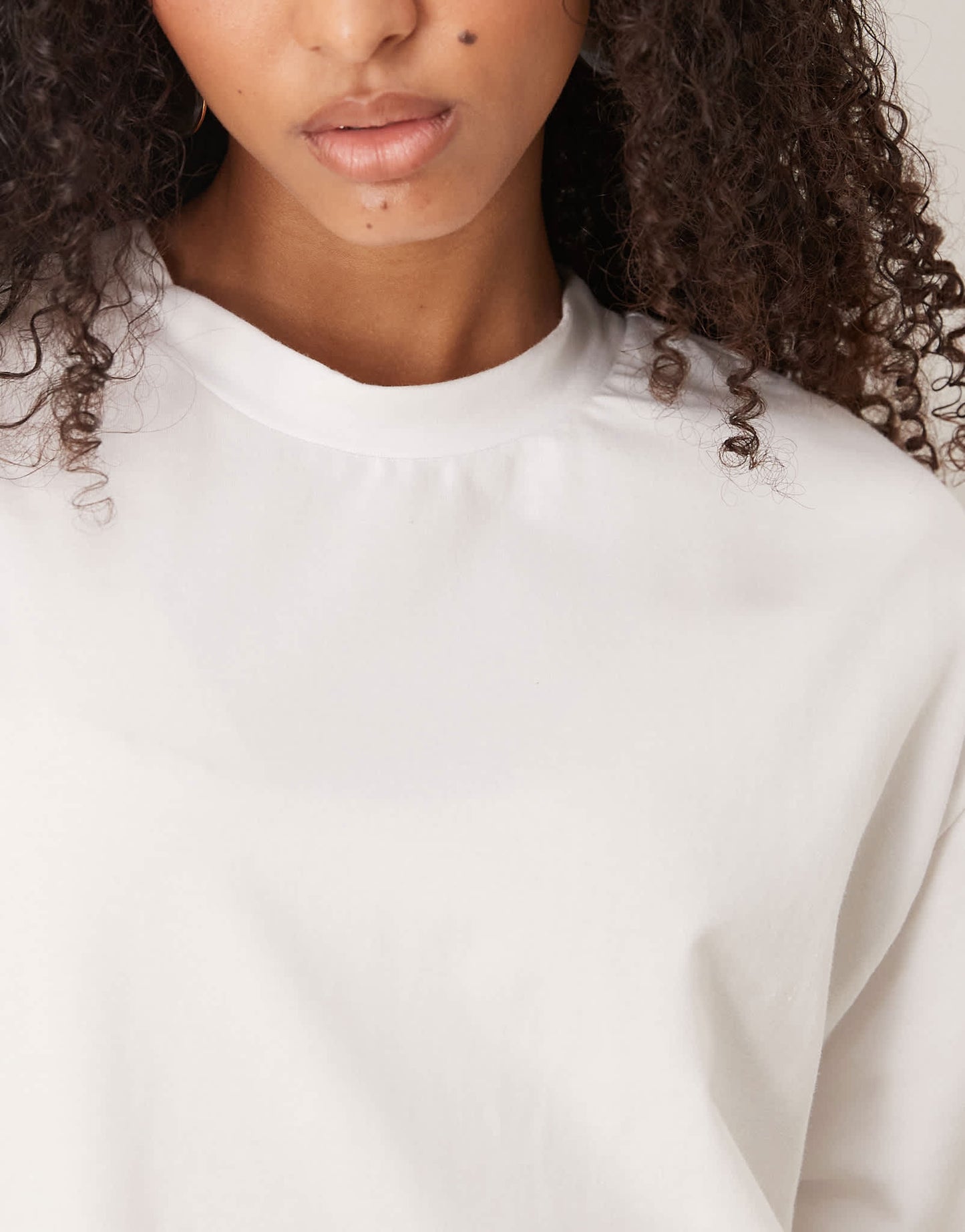 ASOS DESIGN satin cami midi dress with oversize T-shirt overlay in white