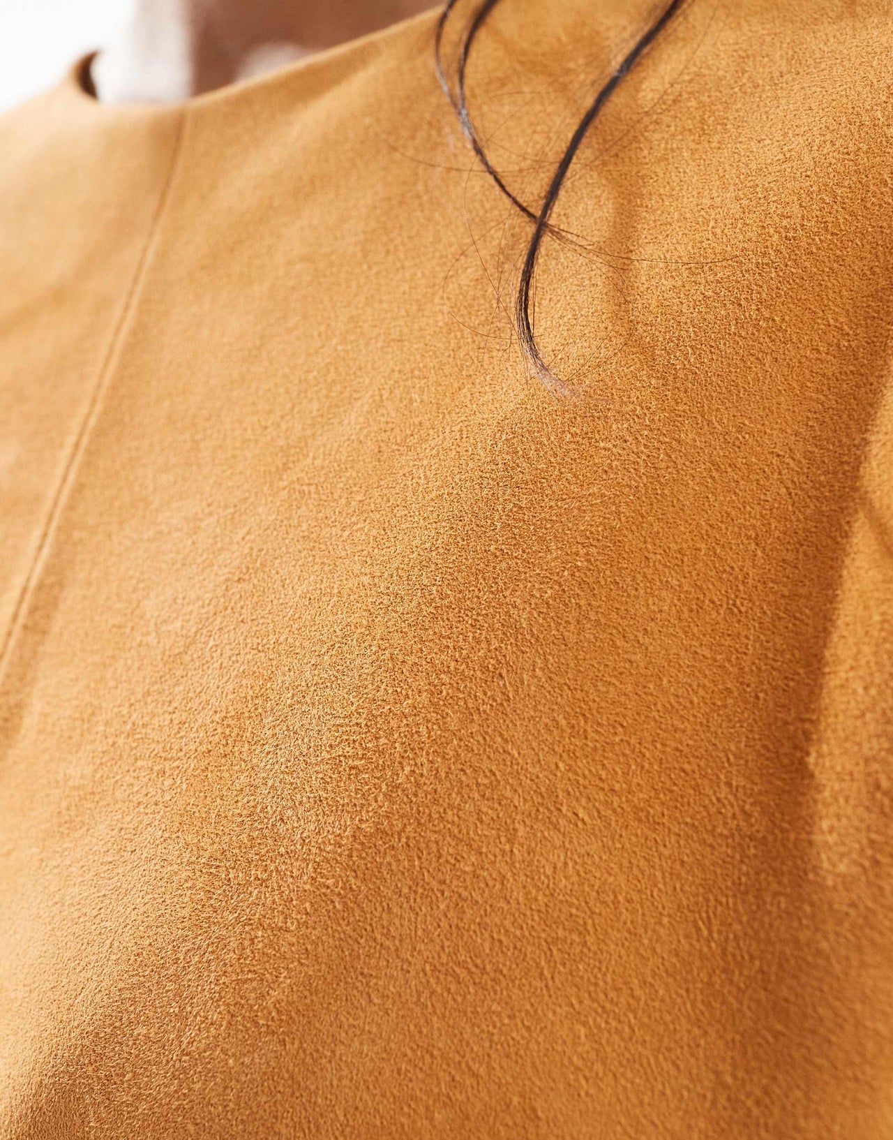 ASOS DESIGN suede oversized cocoon sleeve tee co-ord in ginger
