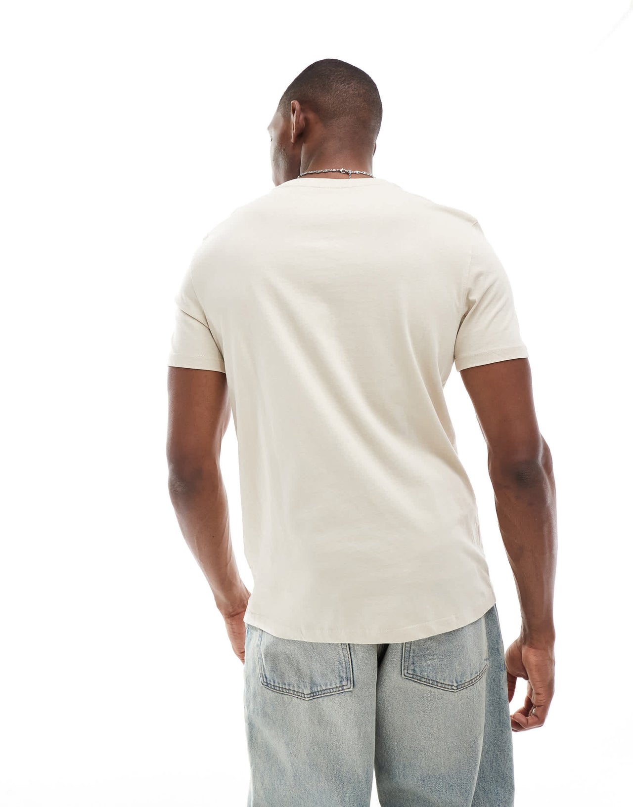 Bershka t-shirt in beige