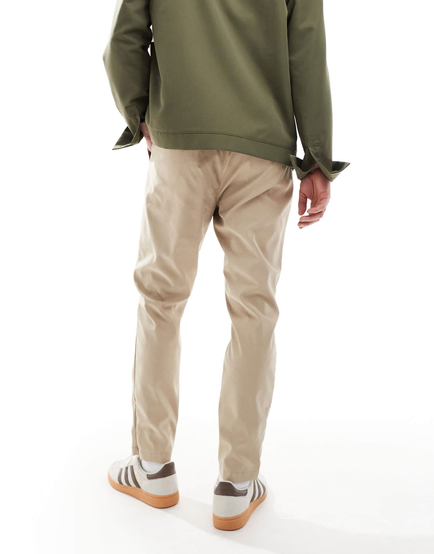 Brave Soul chino trouser in beige