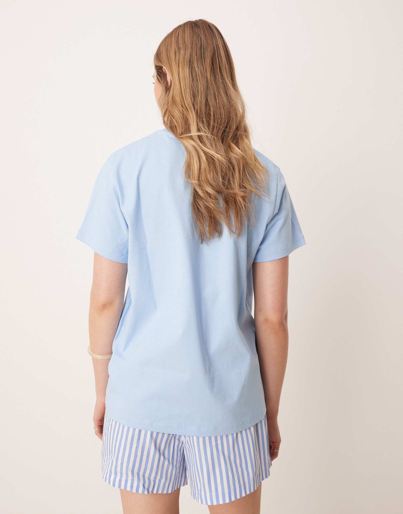 ASOS DESIGN regular fit t-shirt with budapest graphic in blue