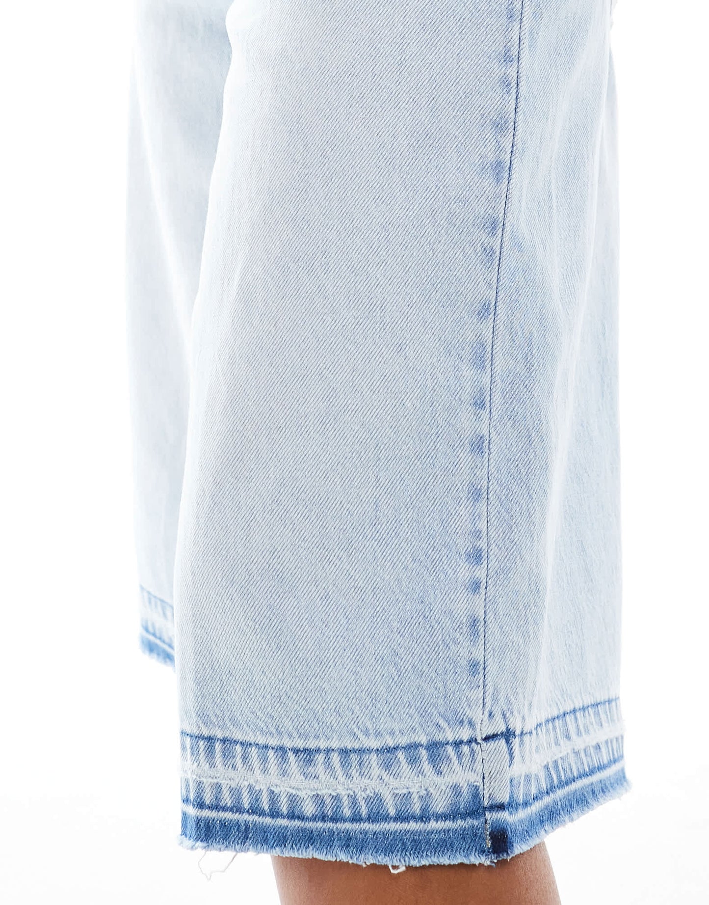 Stradivarius denim jort in light wash blue