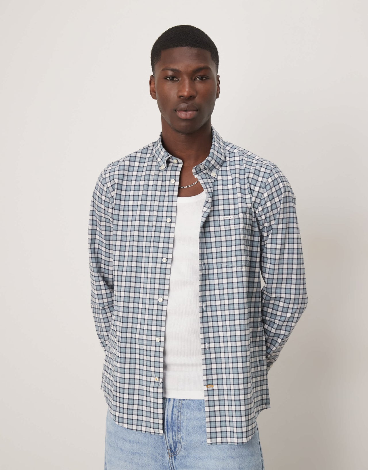 Barbour Lomond tailored shirt in northshore tartan