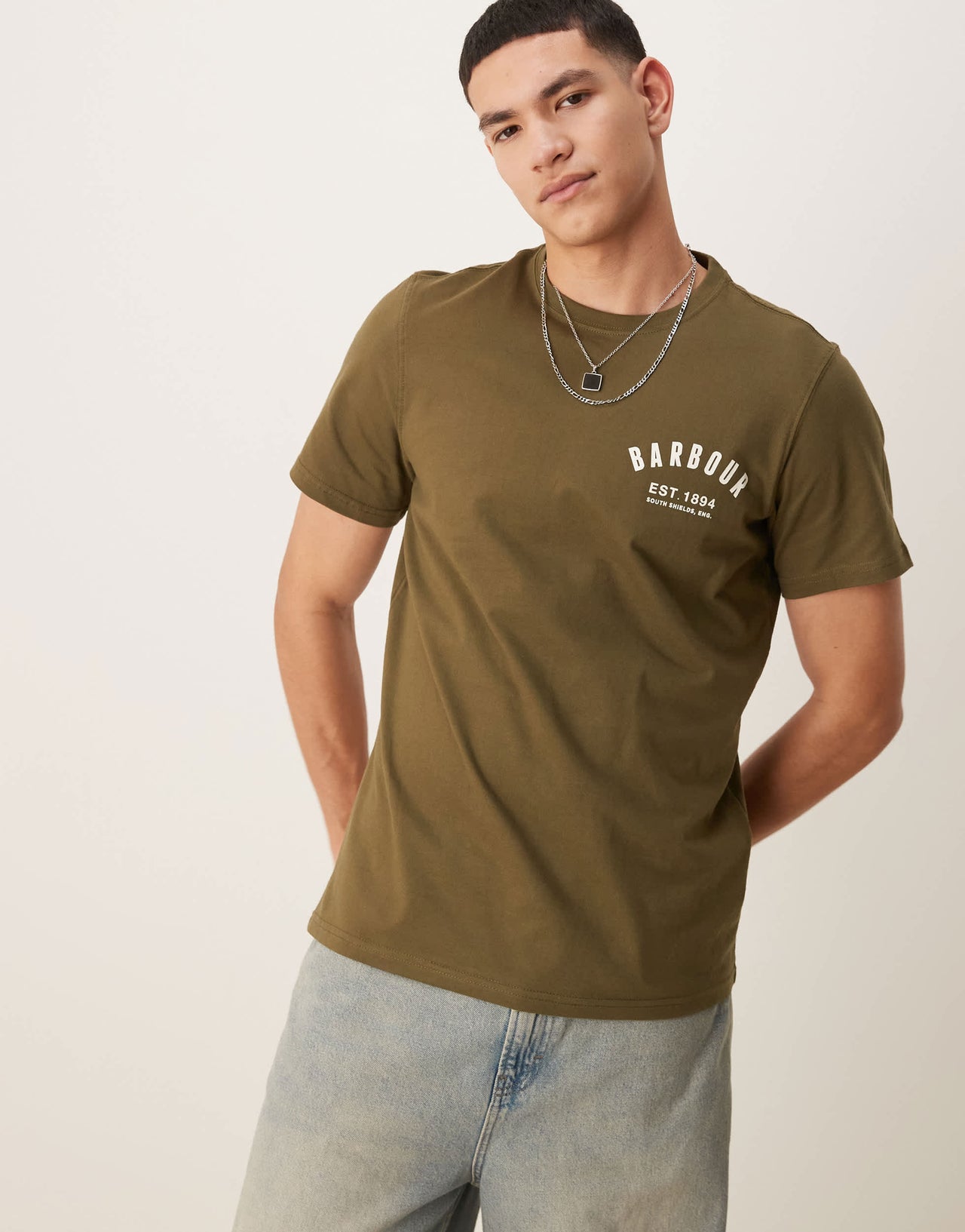 Barbour Preppy t-shirt in light sage