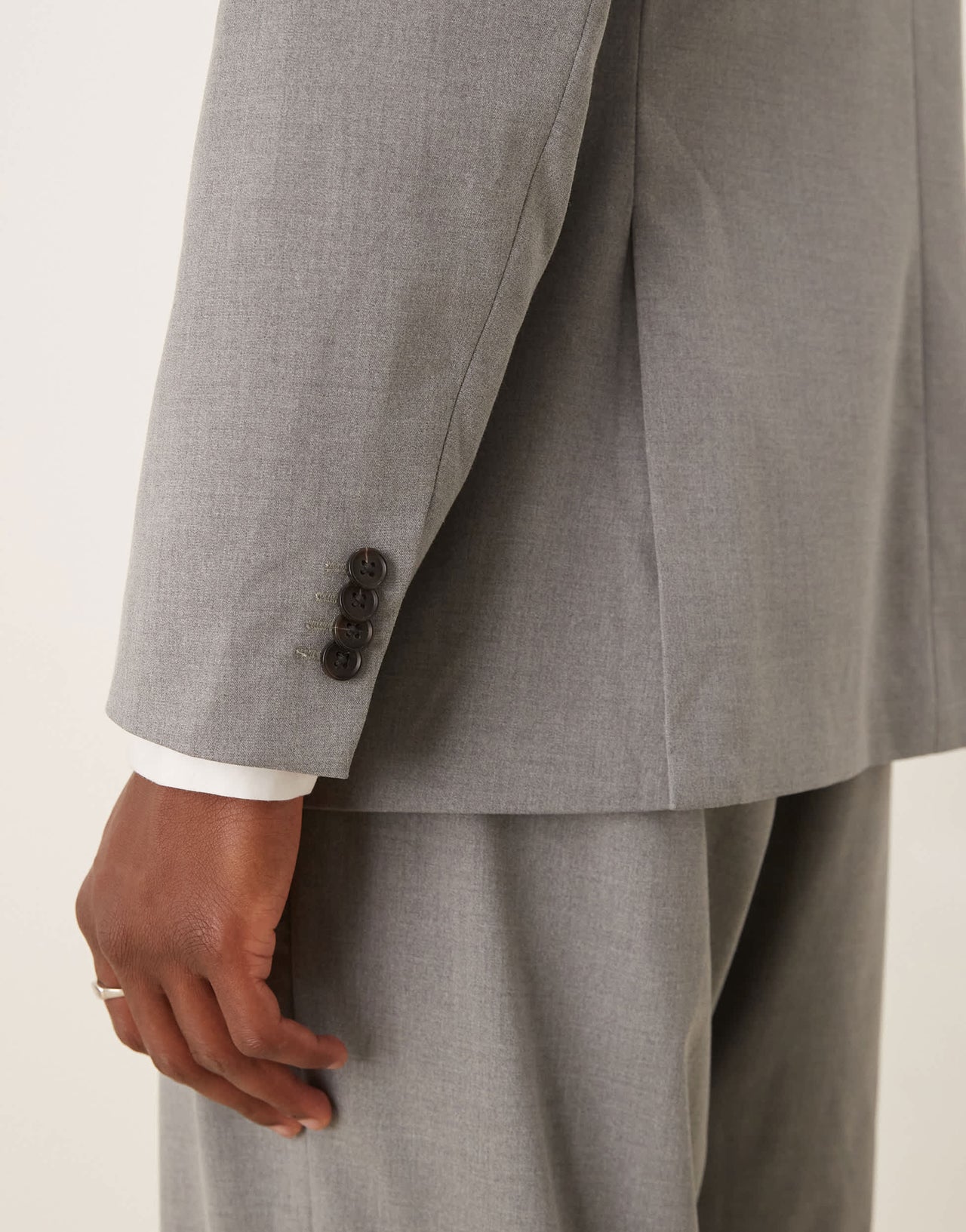 Abercrombie & Fitch classic single breasted suit blazer co-ord in grey