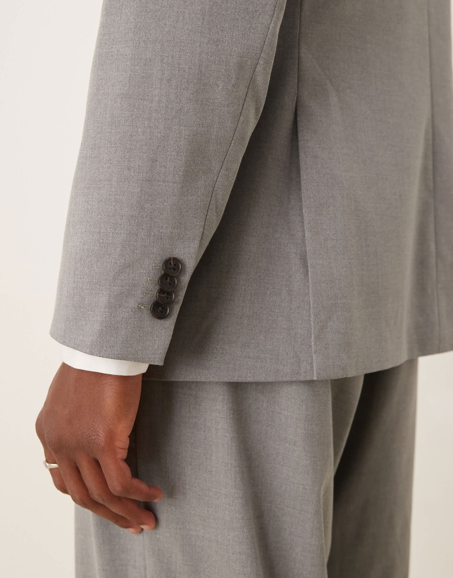 Abercrombie & Fitch classic single breasted suit blazer co-ord in grey