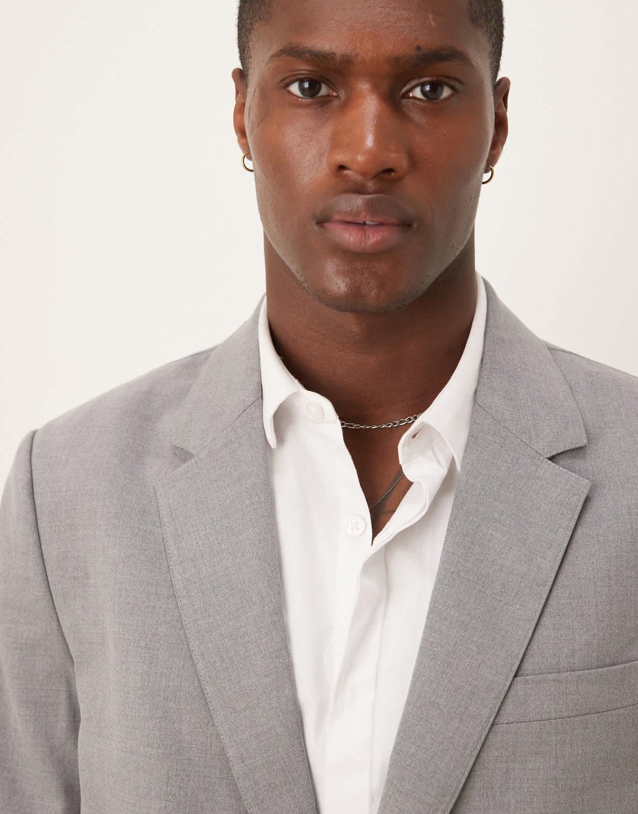 Abercrombie & Fitch classic single breasted suit blazer co-ord in grey