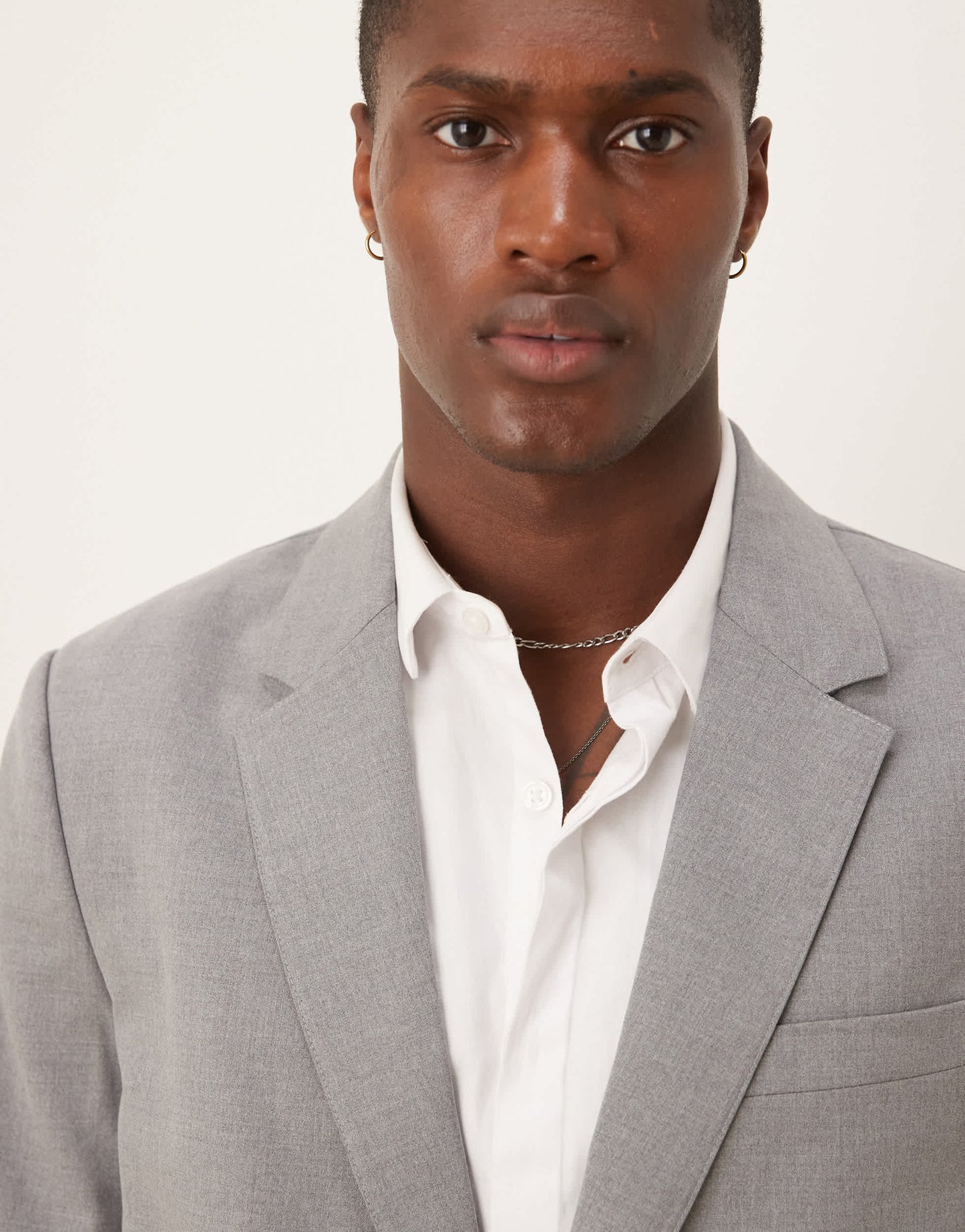 Abercrombie & Fitch classic single breasted suit blazer co-ord in grey
