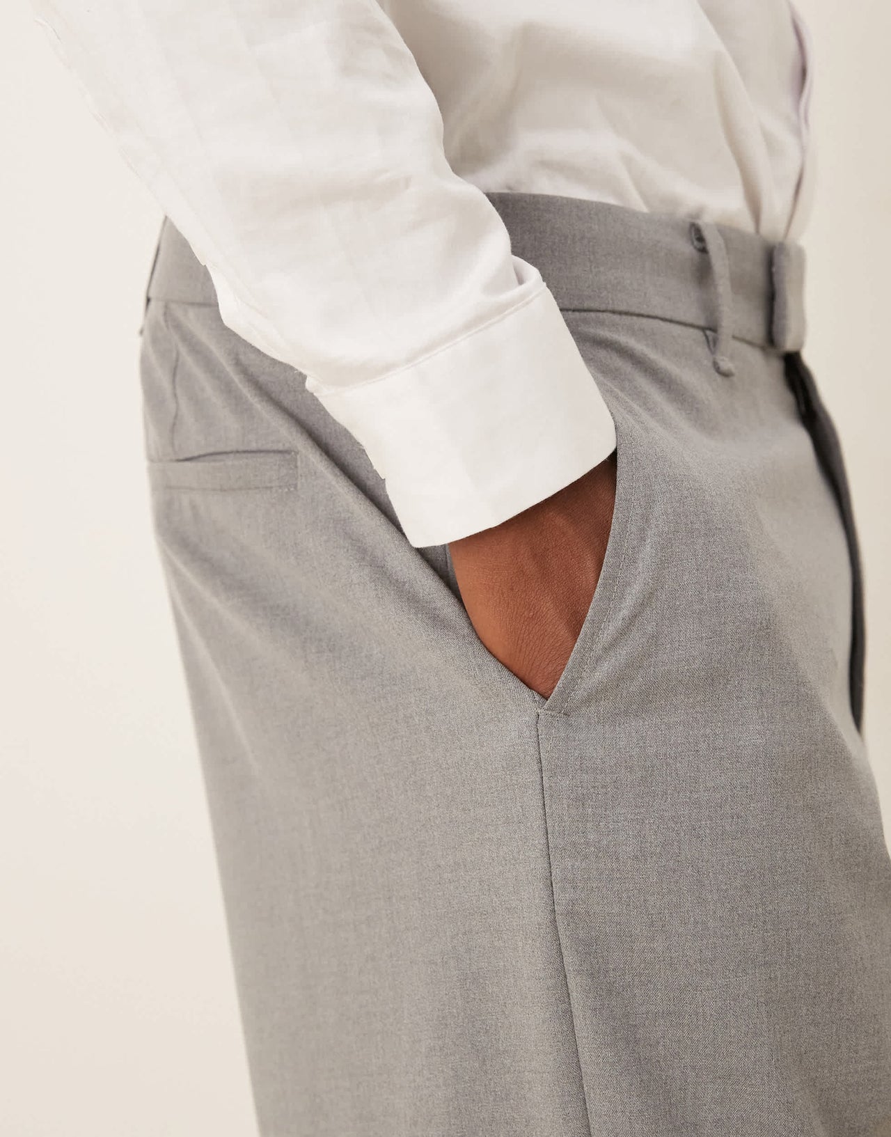 Abercrombie & Fitch classic suit trouser co-ord in grey