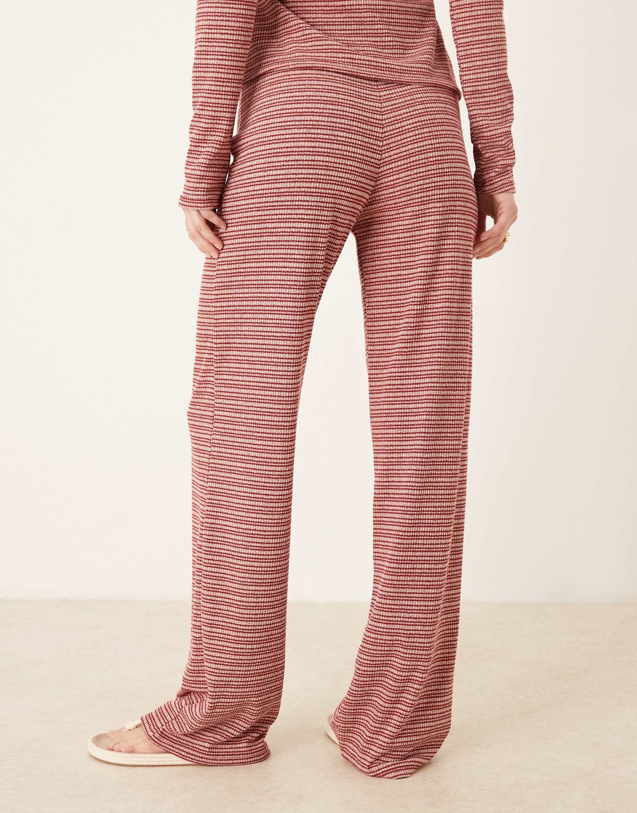 ASOS DESIGN stripe co-ord wide leg trouser