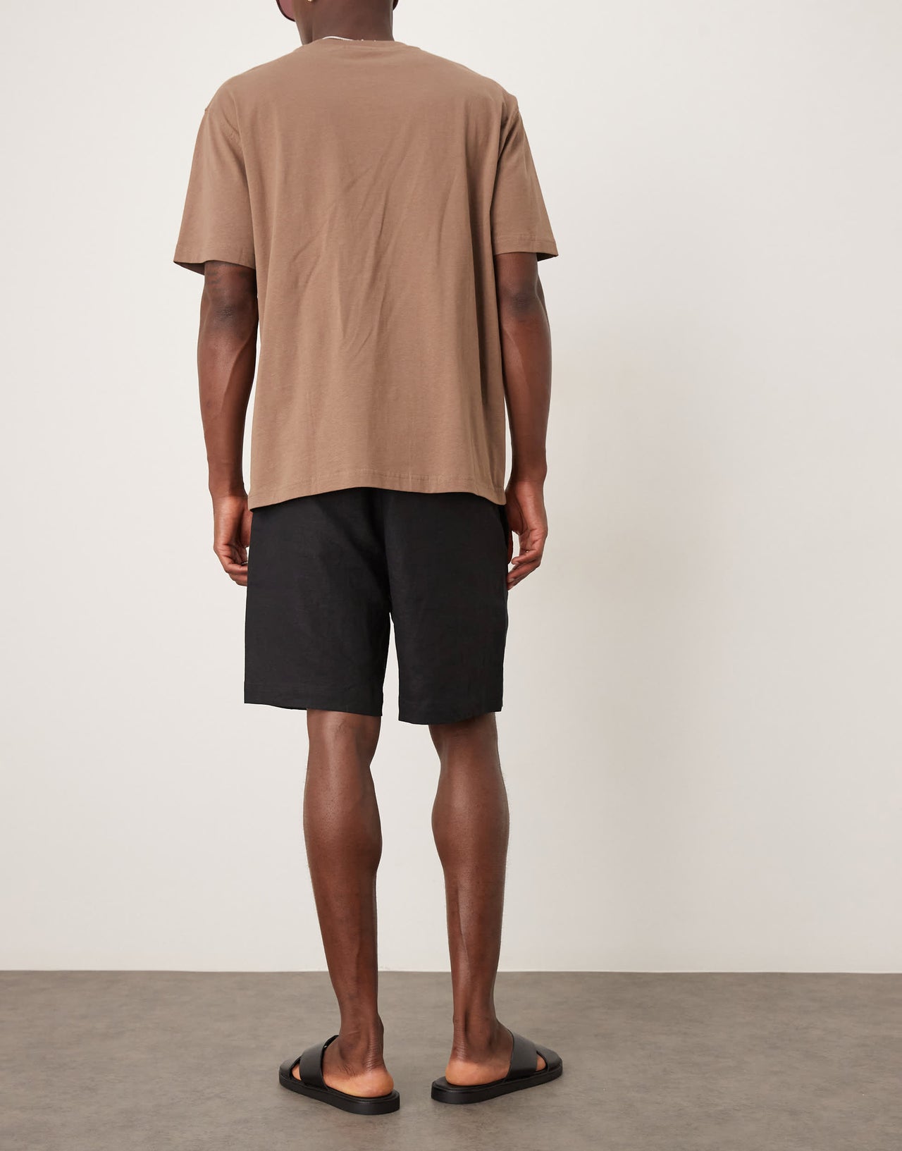 ARKET pure linen shorts in black