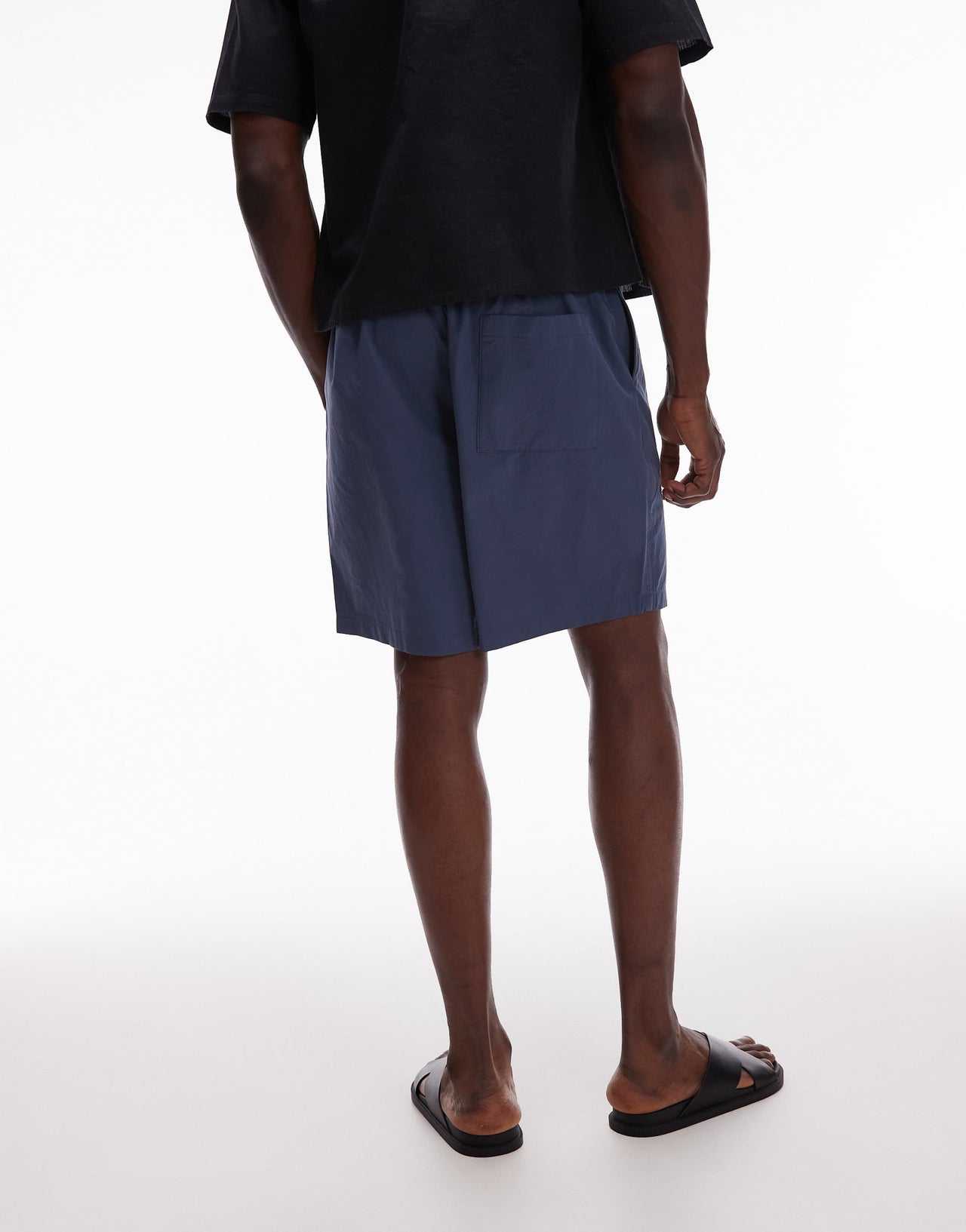 ARKET cotton pull-on shorts in blue