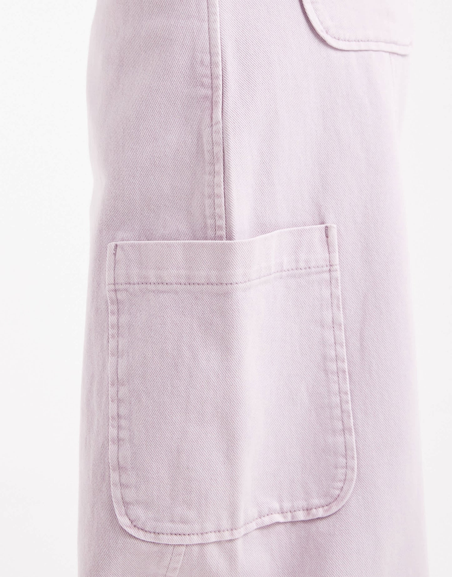ASOS DESIGN curved seam utility barrel leg trousers co-ord in washed mauve