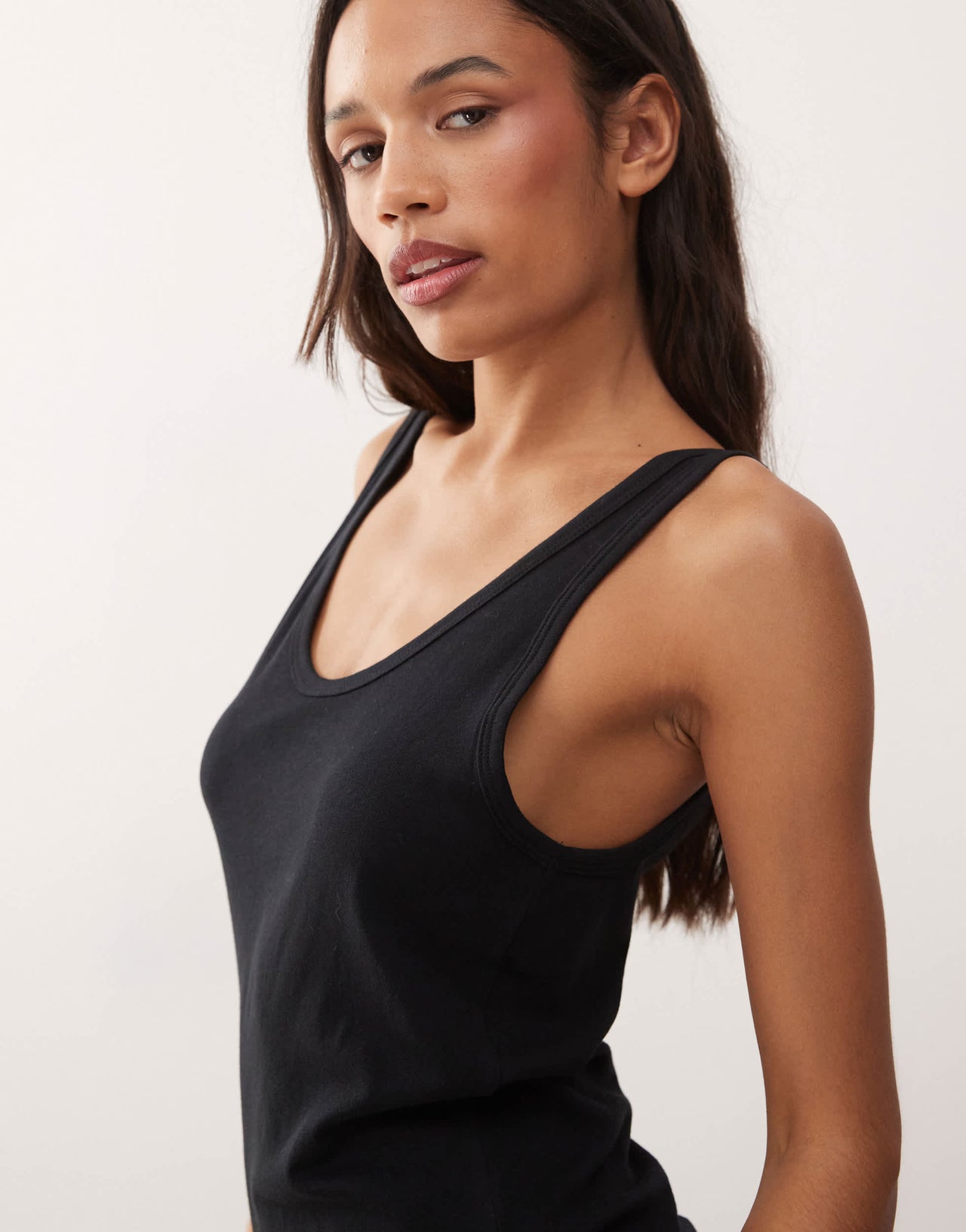 Weekday vest top in black
