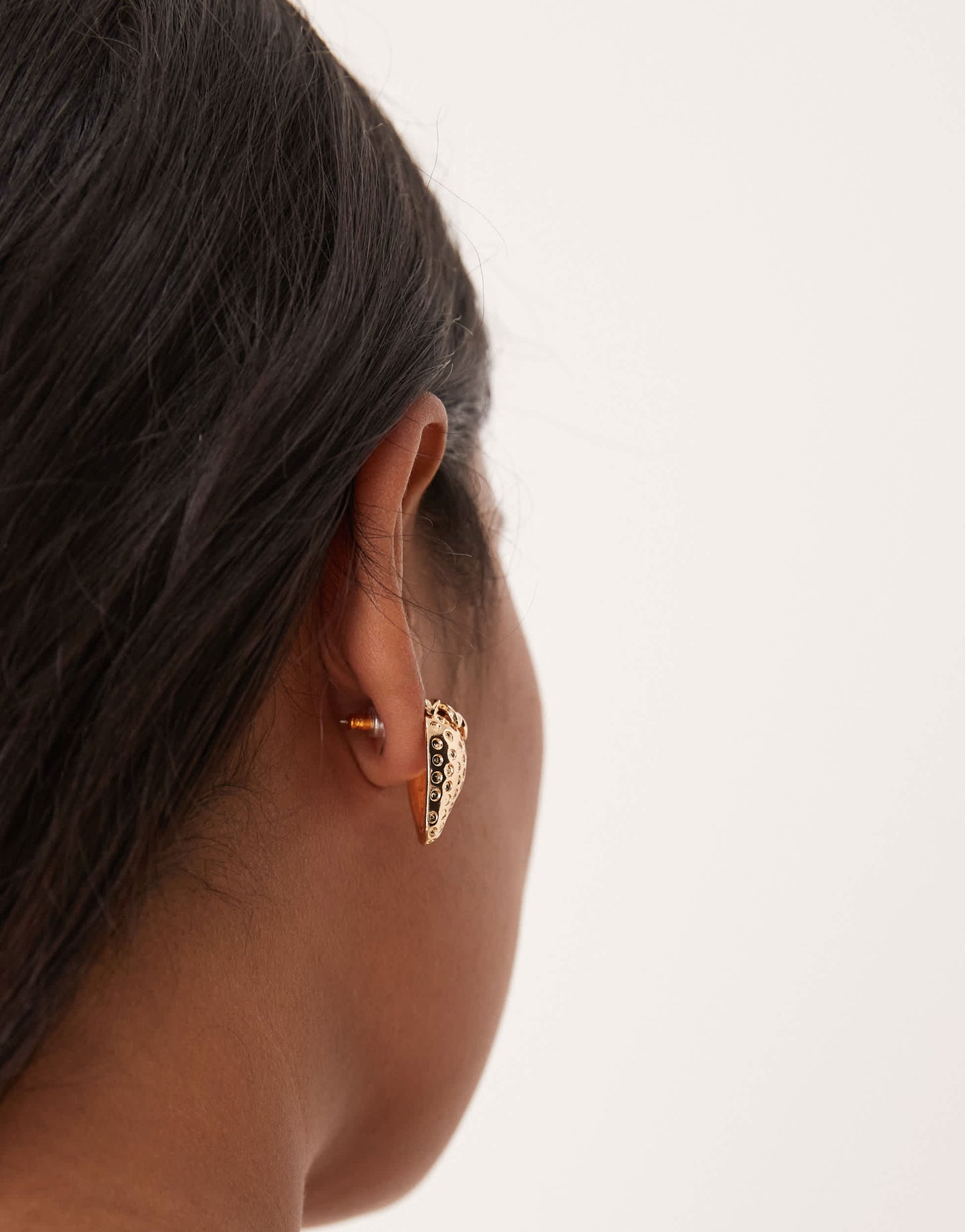 ASOS DESIGN large strawberry stud earrings in gold tone