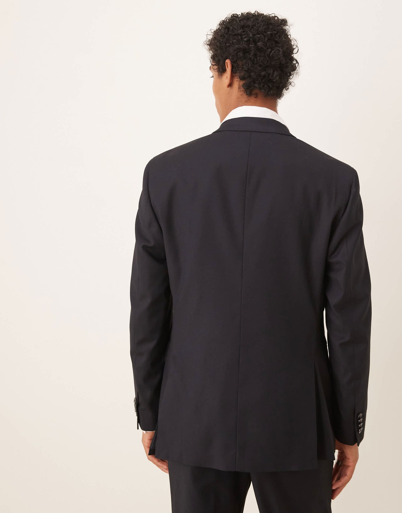 Mango double breasted slim fit suit in navy co-ord