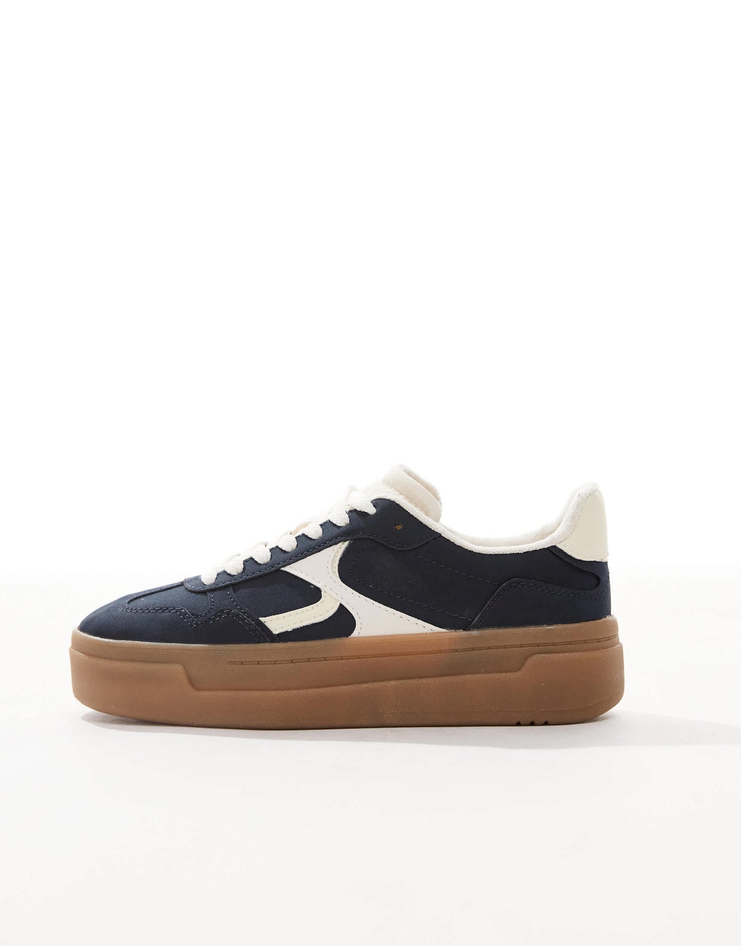 Stradivarius platform trainer in blue