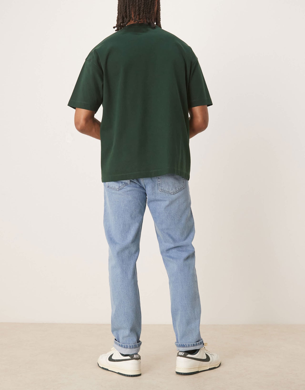 Mango tapered fit jeans in light blue