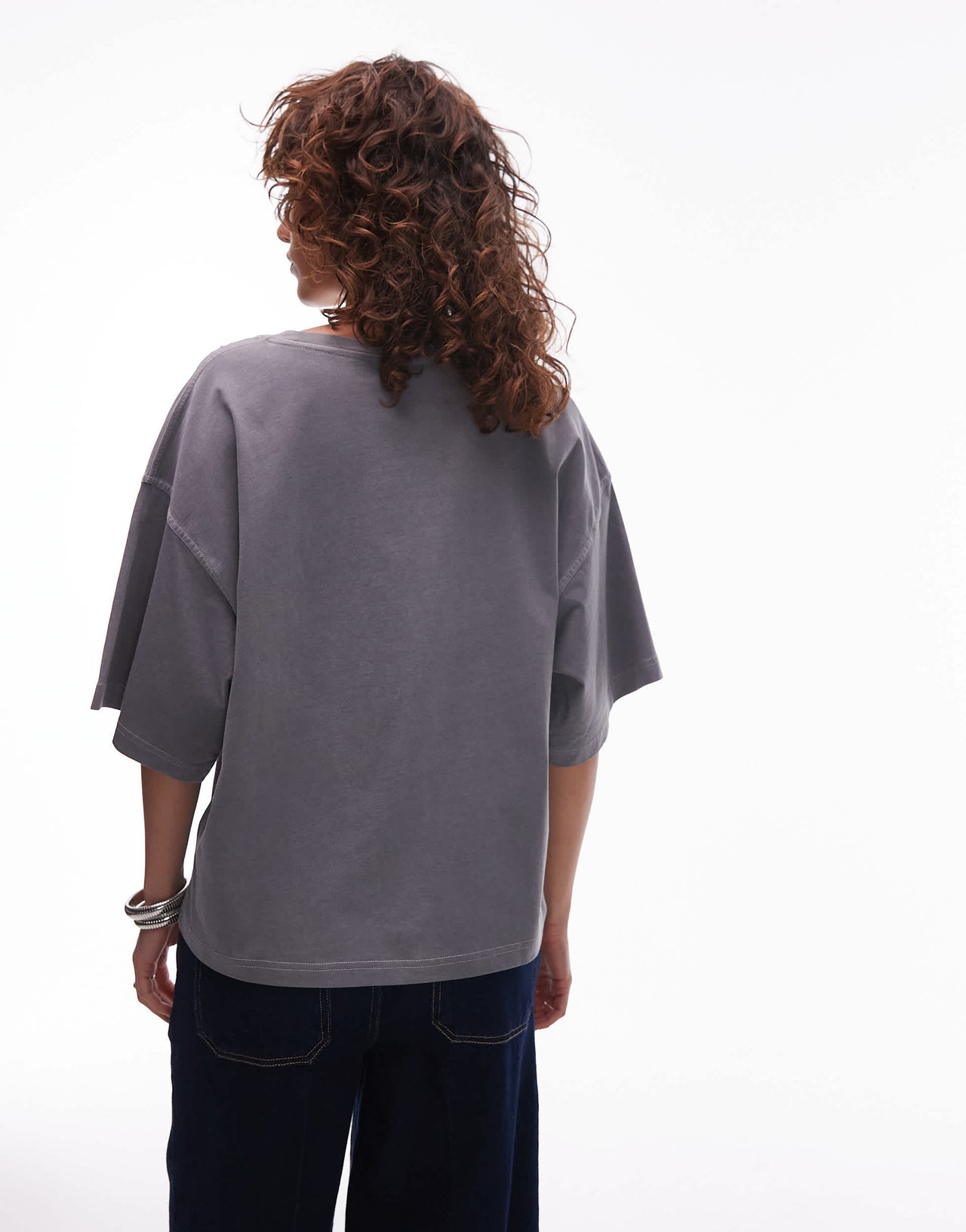 ARKET boxy t-shirt in washed grey