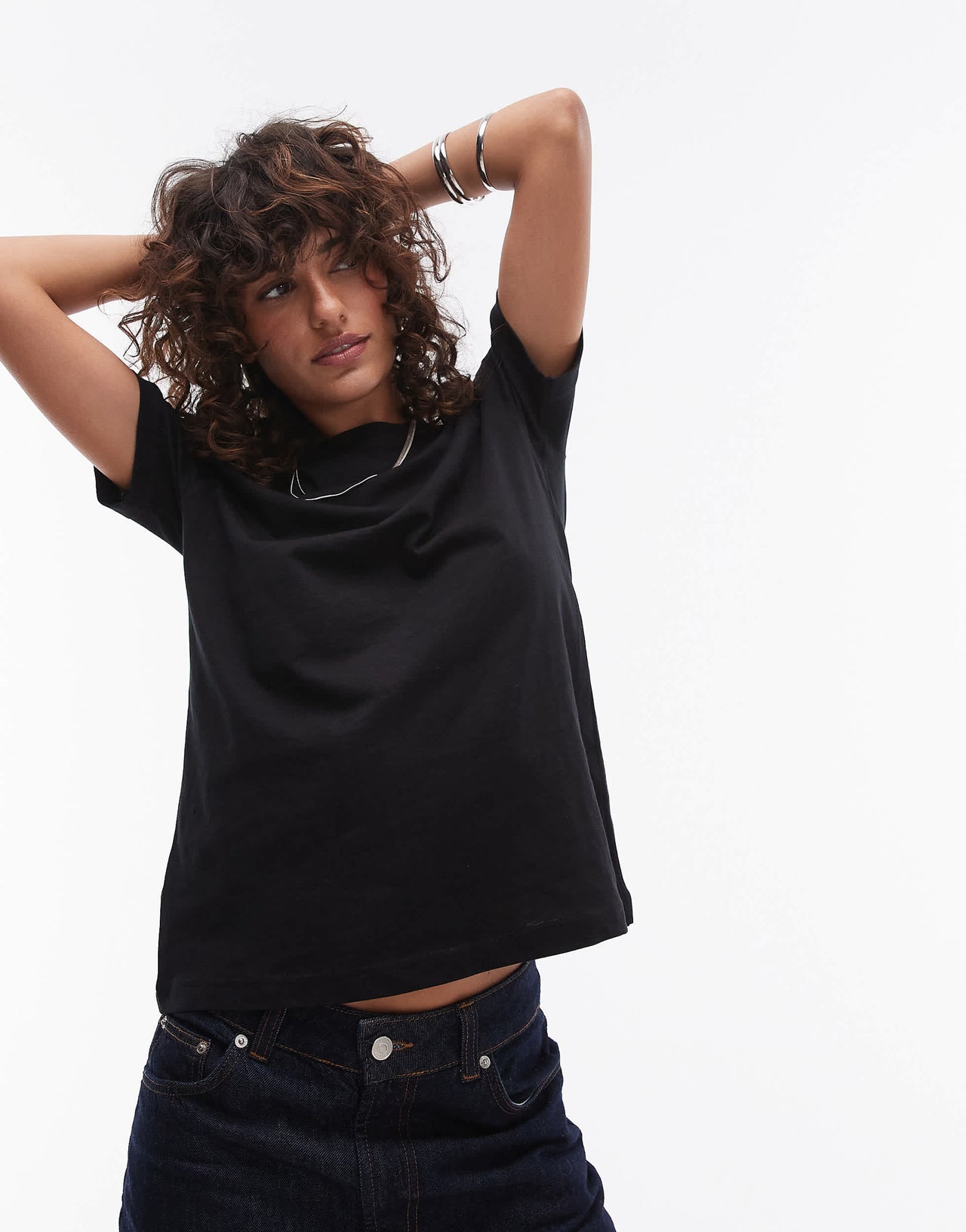 Mango premium t-shirt in black
