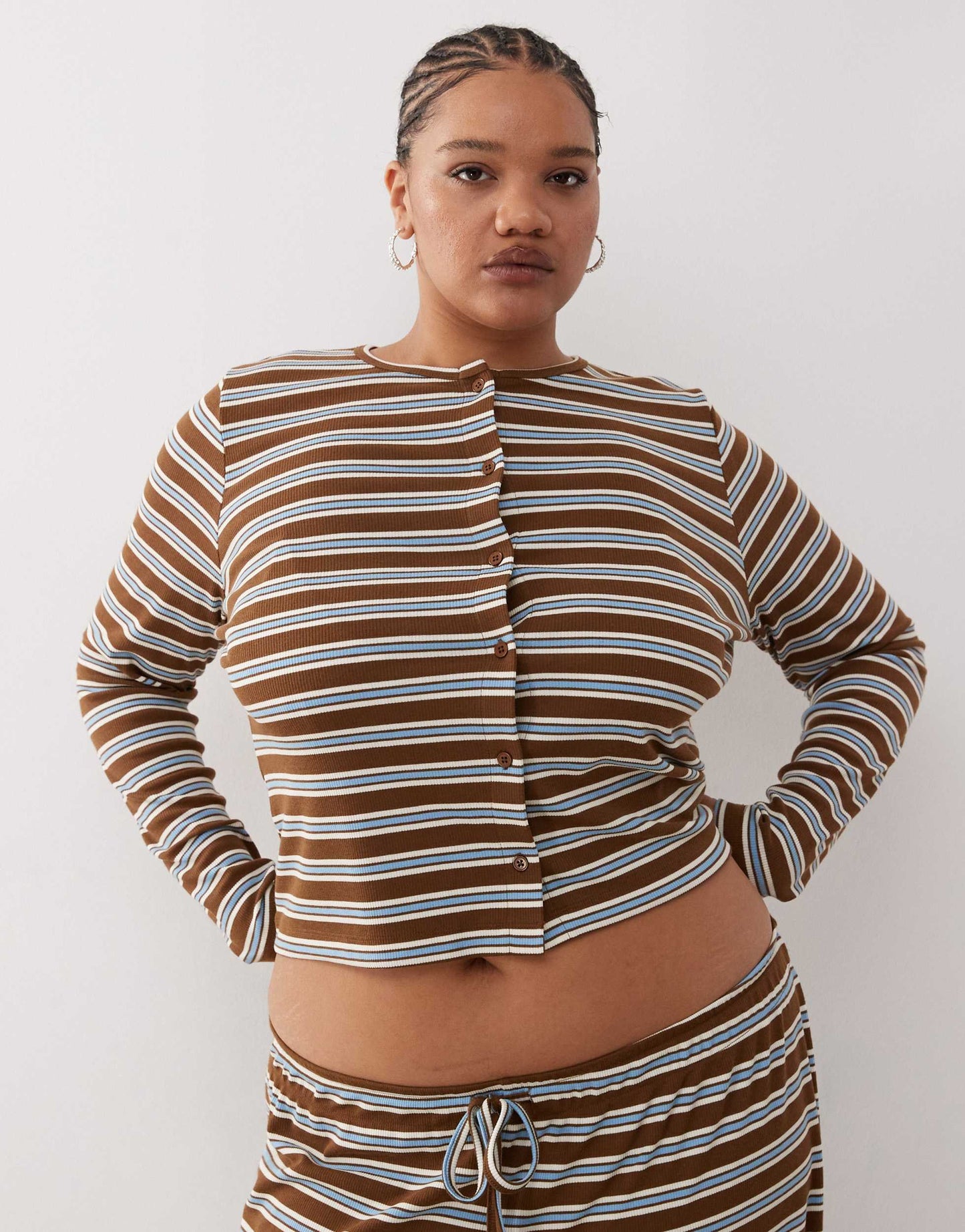COLLUSION Plus ribbed cardigan