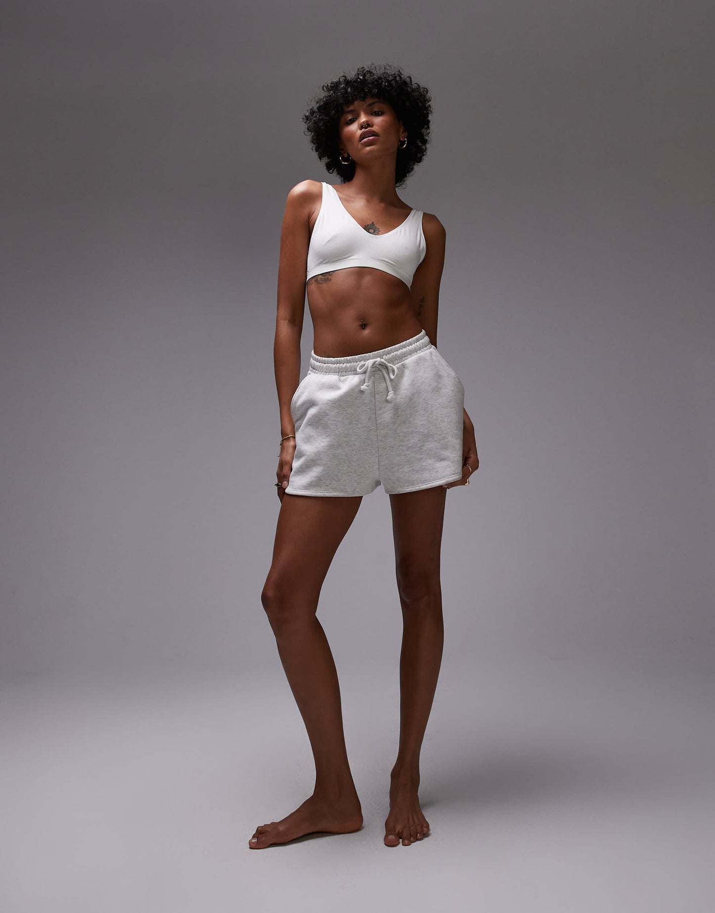 ARKET modal seamless soft bra in white