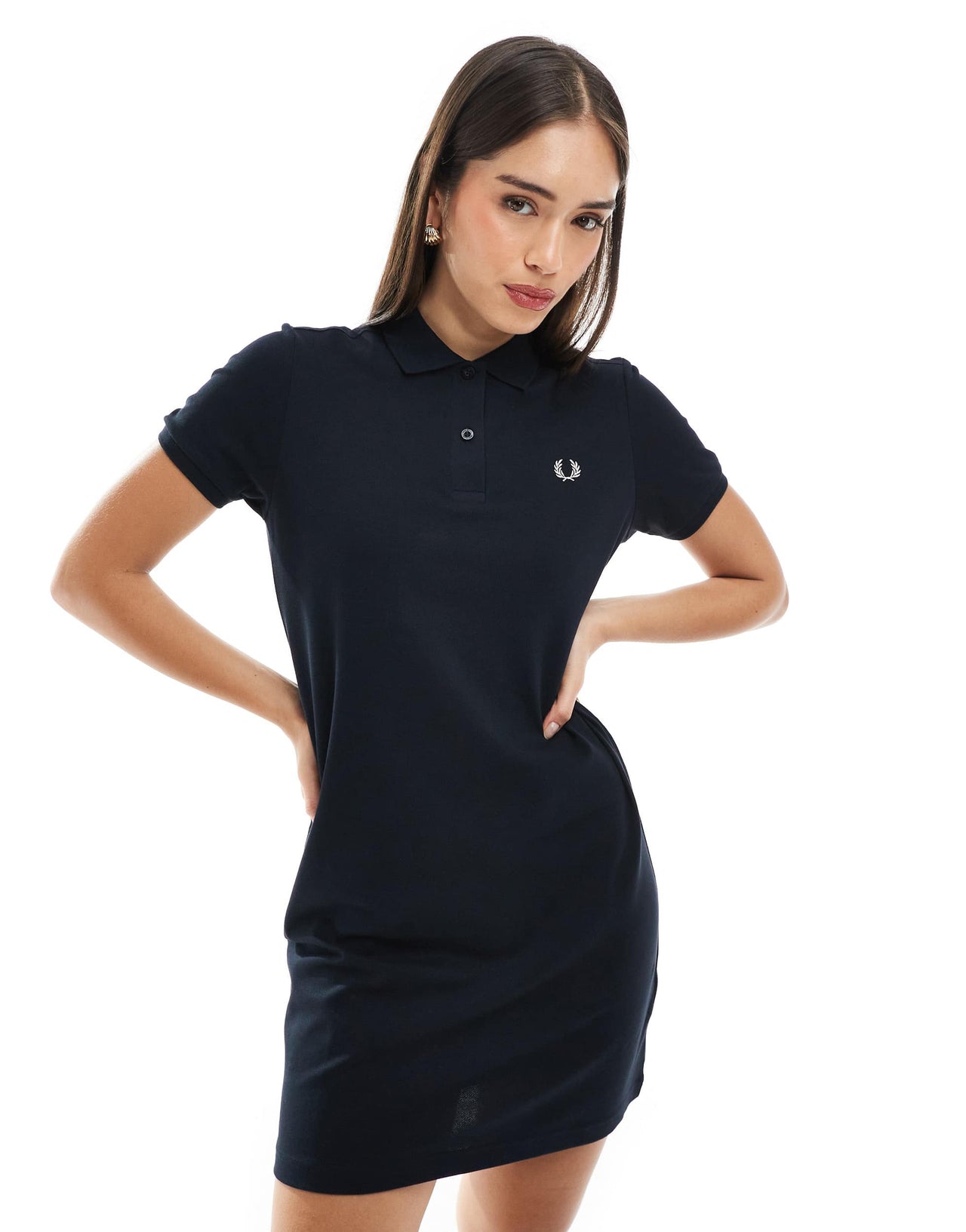 Fred Perry polo dress in navy
